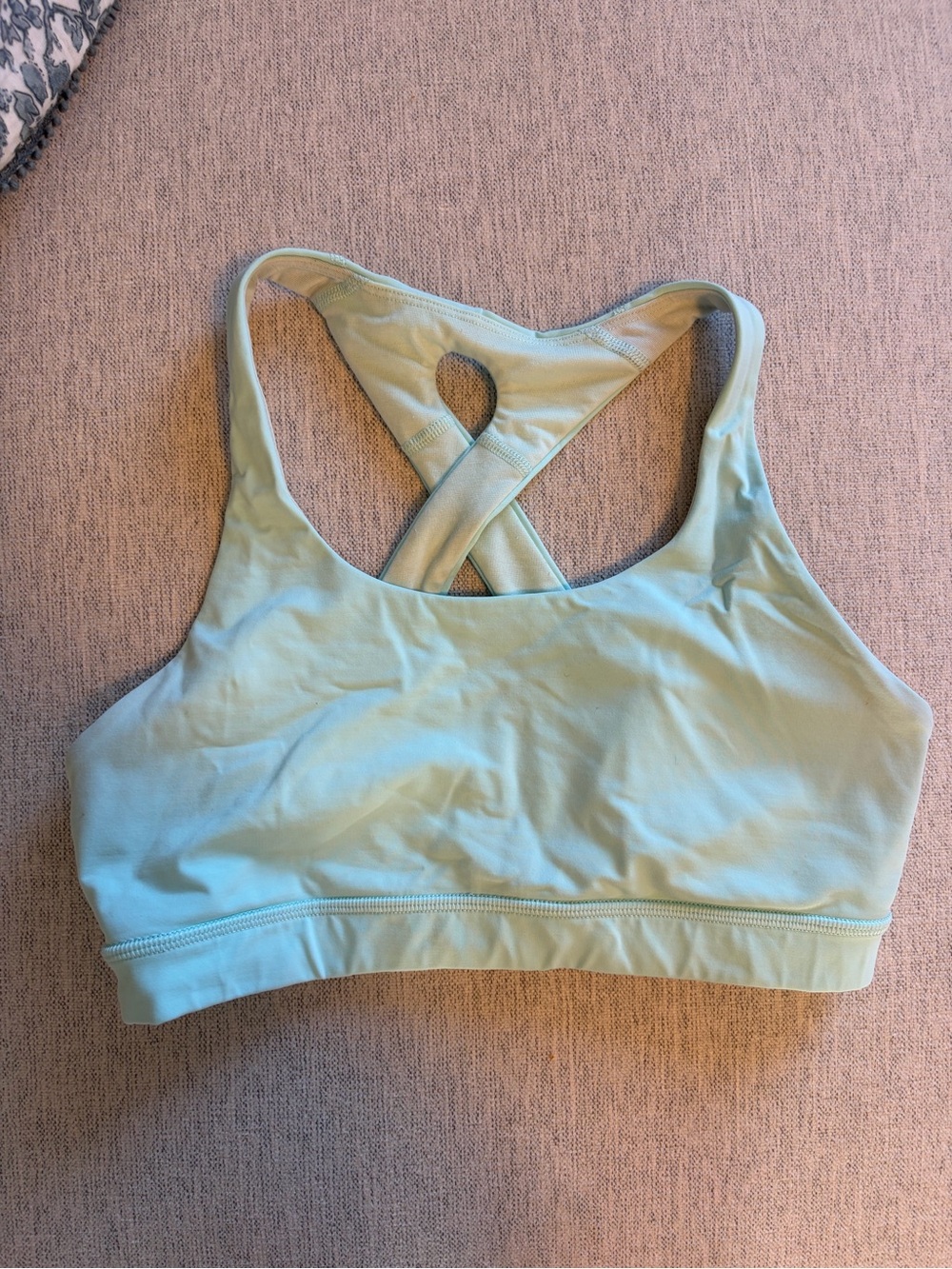 Lululemon Light Turquoise Cross-Back Sports Bra